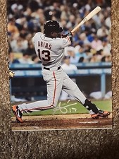 JOAQUIN ARIAS  SAN FRANCISCO GIANTS   ACTION SIGNED 8x10