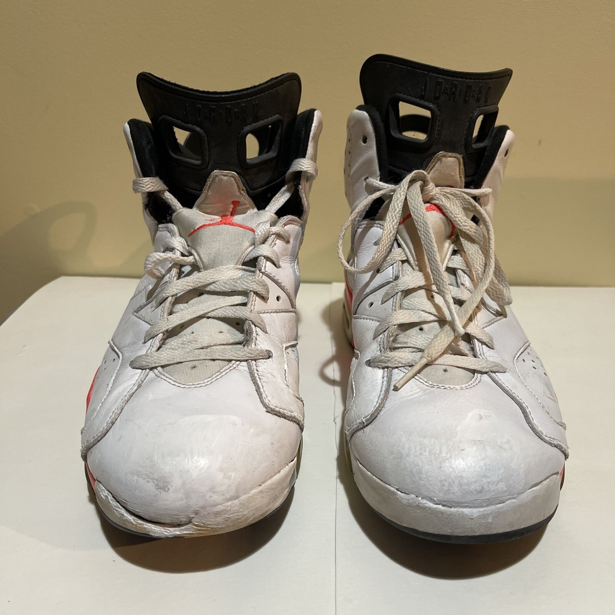 Size 10.5 - Jordan 6 Retro Infrared White 2014 B47 | eBay