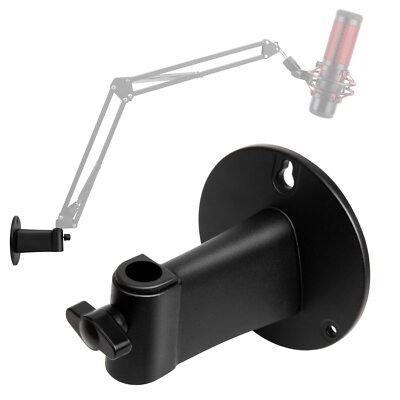 Microphone Wall Mount Boom Arm - Microphone Wall Mount for Mic Holder，Horizontal