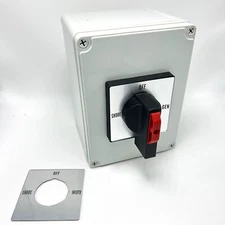 125A Manual Transfer Switch, Shore-Off-Inverter/Gen for 120V or 240V Devices