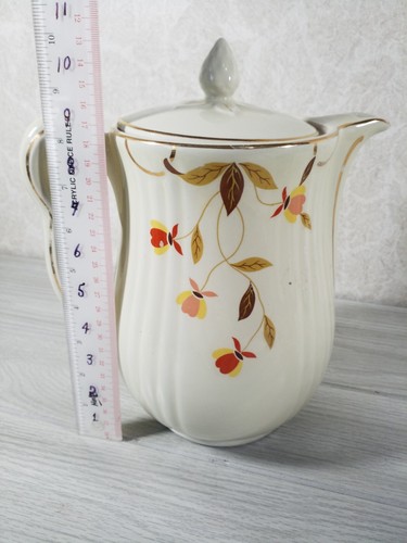 Hall's CHINA SUPERIOR *AUTUMN LEAF* 1940's COFFEE / Teapot W/LID Mary Dunbar - Picture 2 of 8