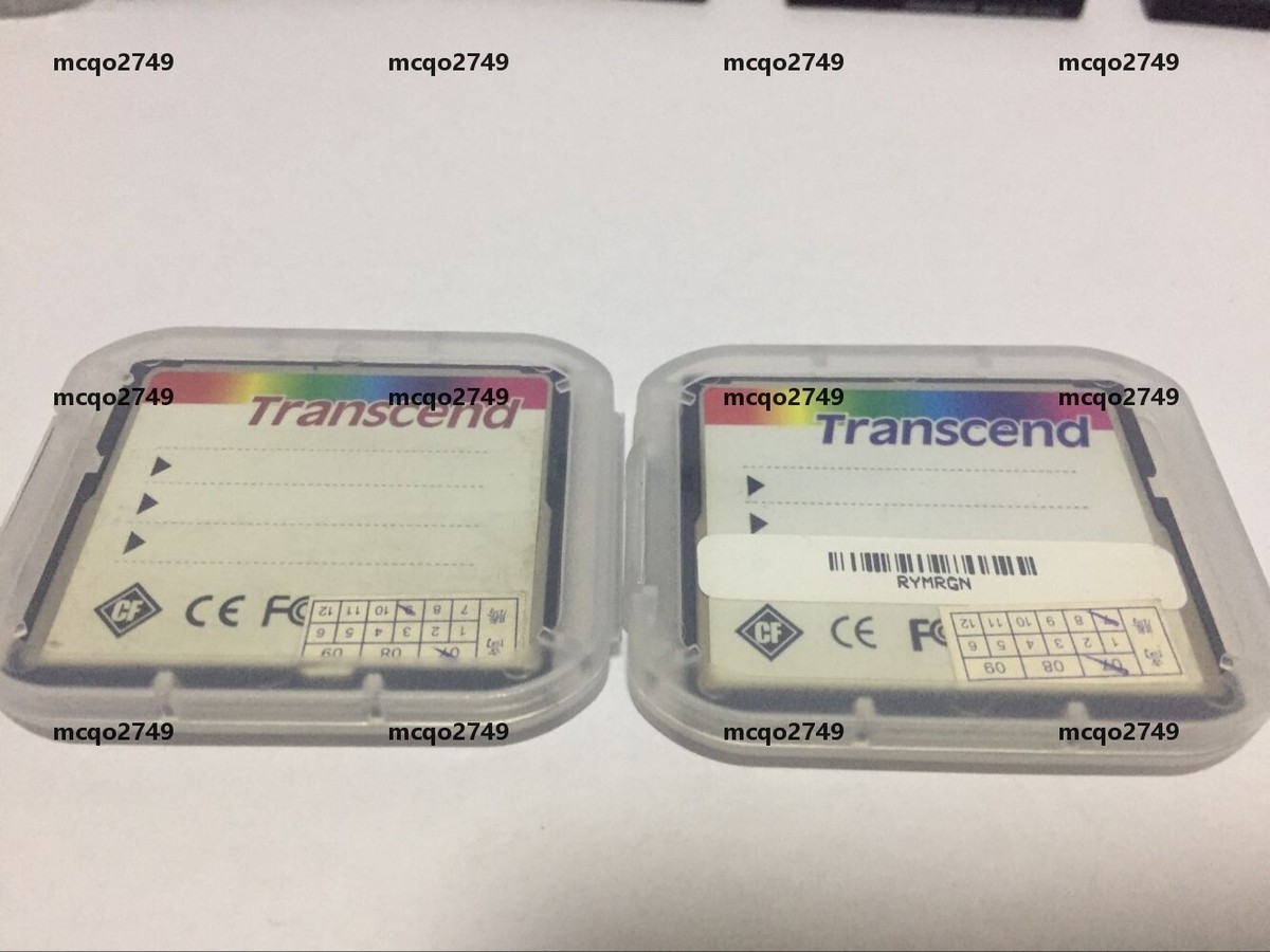 5 Used Transcend 512MB 80X CompactFlash (CF) Memory Cards – Vintage Digital Camera Memory