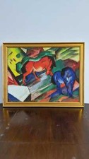 Franz Marc:Bild "Rotes und blaues Pferd" (1912), gerahmt, ars mundi, 199