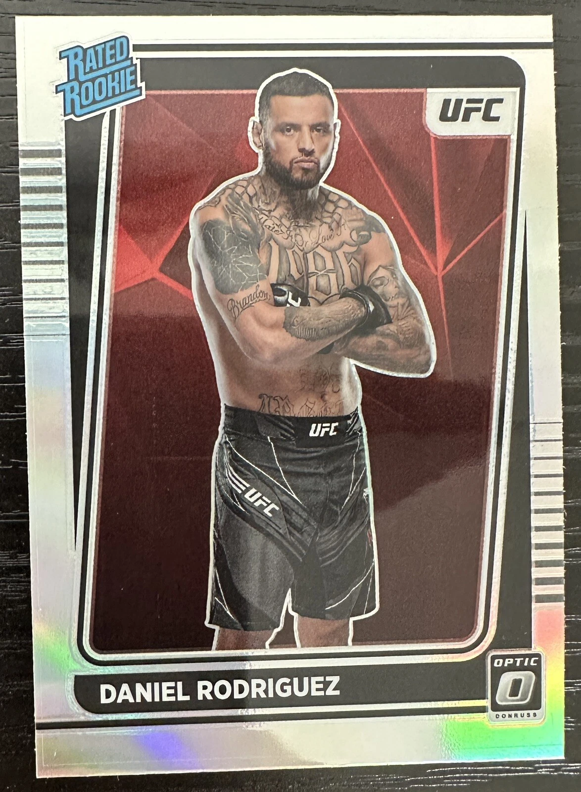 2022 Donruss Optic UFC Daniel Rodriguez #109 Silver Prizm Holo Rated Rookie SP