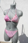 2026 NEW NEW - 400271 Lentiggini Halterneck Triangle Bikini + Brief Pink 40 Cup A