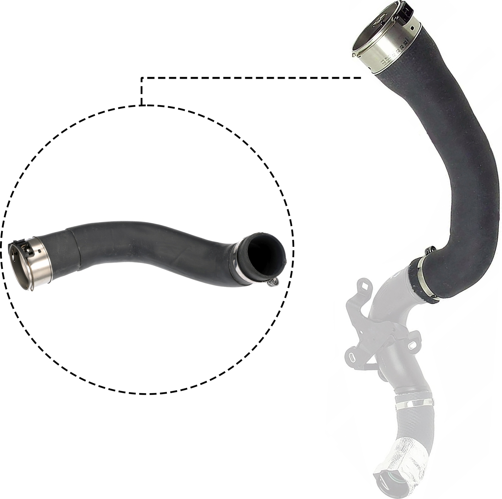 GATES 09-1430 Charger Air Hose for DACIA,RENAULT