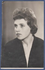 Portrait of a Pretty Girl, Lovely Woman Soviet Vintage Photo USSR