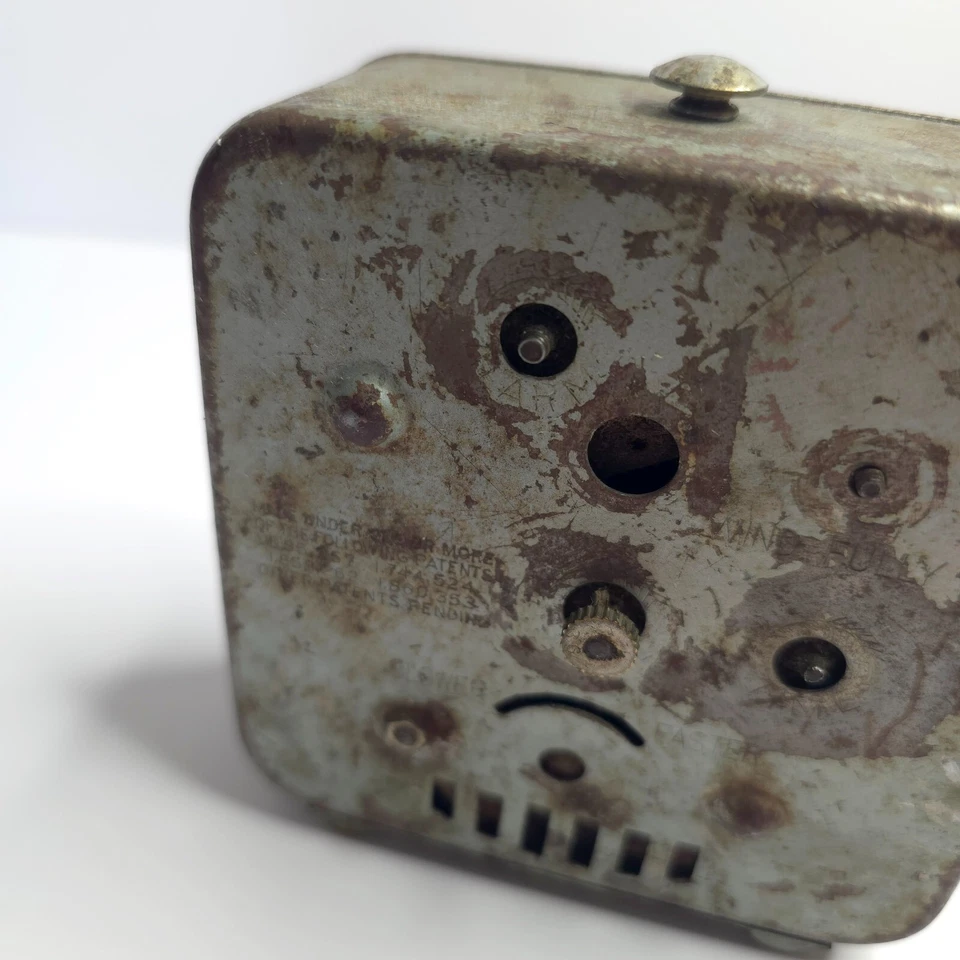 Vintage Ingraham Time Square Alarm Clock Untested - Image 4 of 4