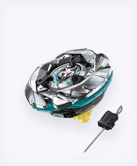 Beyblade X Launcher Takara tomy UX-08 Silver Wolf 3-80FB Starter