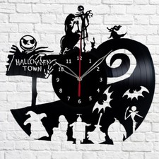 Reloj Vinilo Noche Antes de Navidad Arte Único Disco Vinilo Reloj de Pared 186