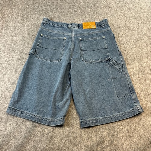 PJ Mark Shorts Jeans Jorts Baggy Skater Grunge W38 L26 Streetwear Hip Hop blau