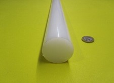 Hdpe White Round Rod 1.50" Diameter x 72" Long