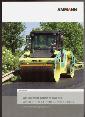 Ammann Articulated Tandem Rollers 2010 UK Market Sales Brochure