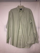 Brooks Brothers Lt. Green/plaid Button Shirt Men  s L