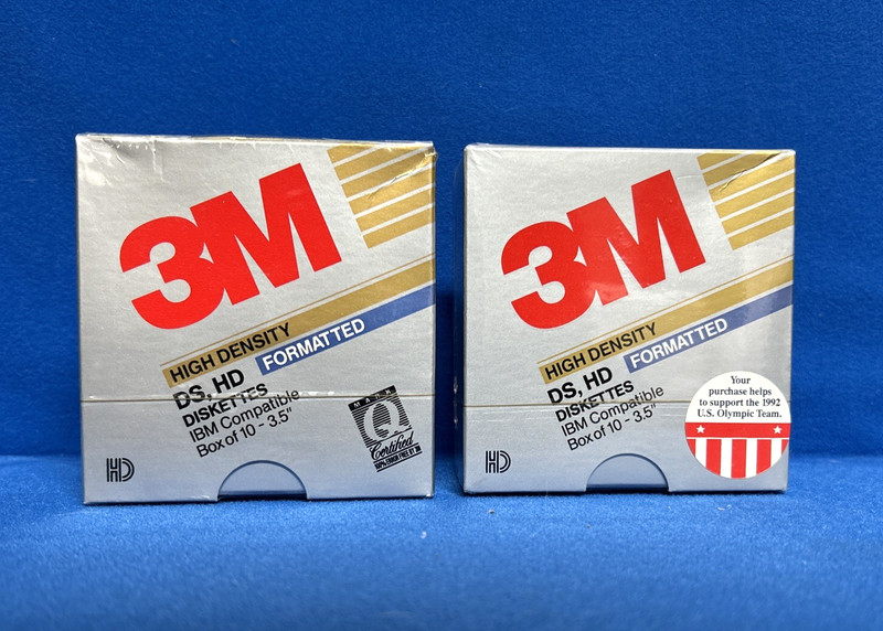 3M High Density Diskettes - 2 Sealed Boxes of 10 each - IBM Compatible
