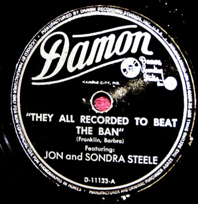 John Sondra Steele They All Recorded to Beat the Ban 78 PLAY GRADED Fully Tested
