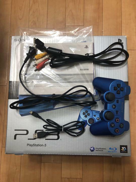 SONY PS3 PlayStation 3 320GB CECH-3000BSB Splash Blue Game Console  Controller