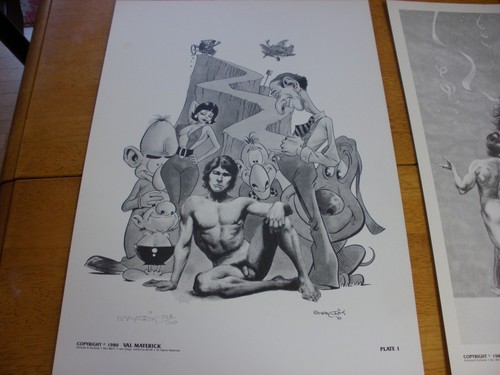 OBSESSIONS Fantasy Kunst Portfolio Val Mayerik nummeriert signiert 1980 Howard theDuck - Bild 8 von 12