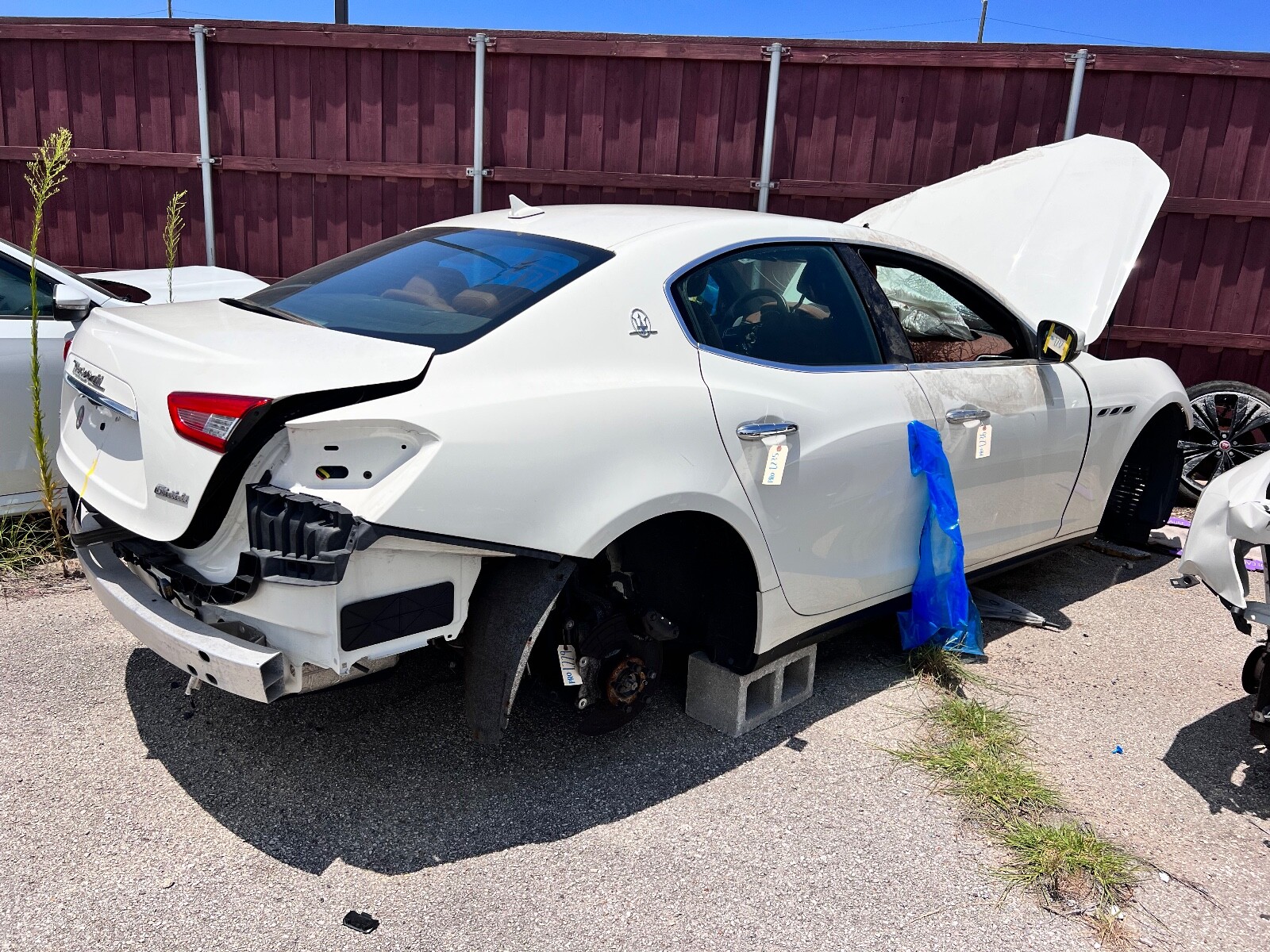 2014-2020 MASERATI GHIBLI M157 Left Driver Side FRONT DOOR SHELL WHITE OEM