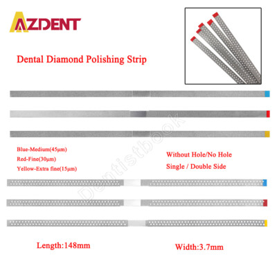 Dental Saw Diamond Polishing Finishing Strips Orthodontic IPR Strip Fine Medium
