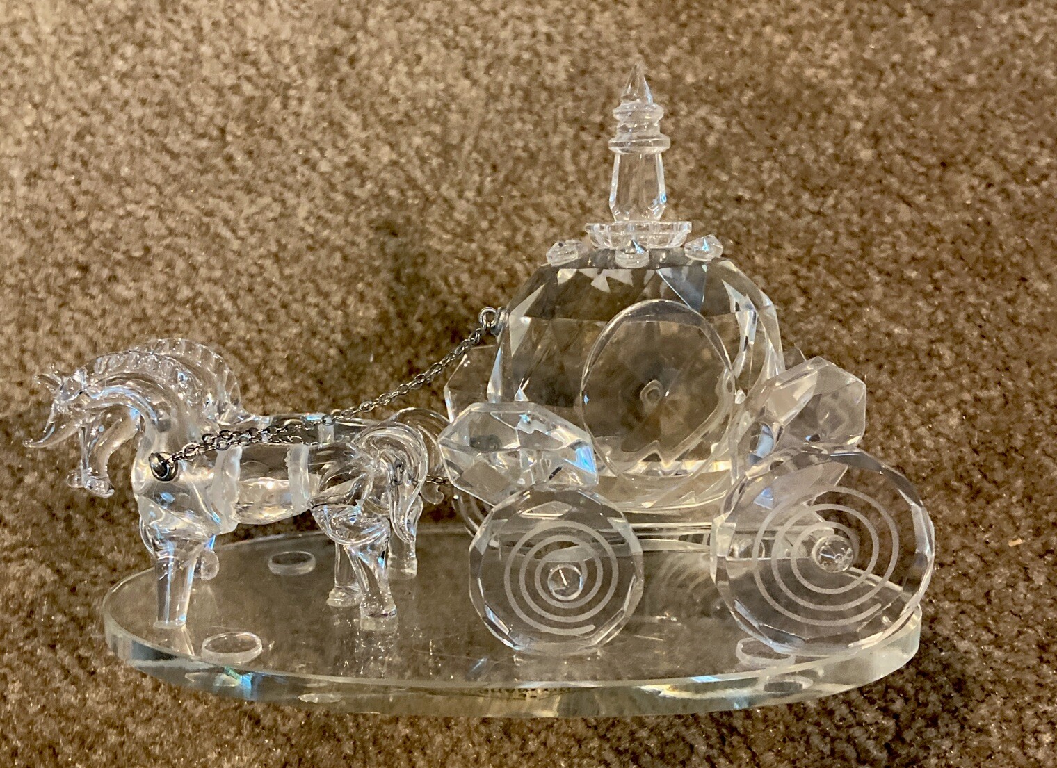 Shannon Crystal Horse Drawn Carriage Cinderella Style eBay