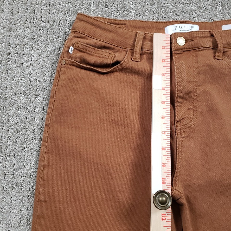 JUDY BLUE Jeans size 11/30 Brown Woodland High Rise Slim Fit Pants eBay