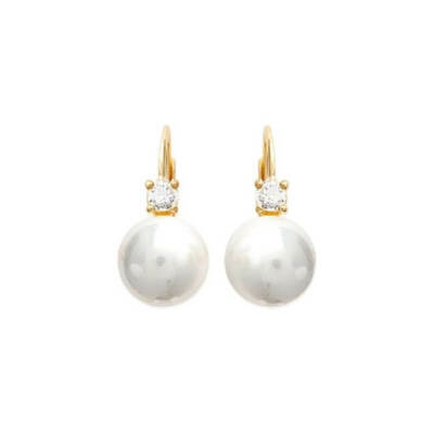 Boucles D'oreilles Dormeuses CRISTAL Zirconium Argent 925 Rhodié