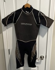 Dive N' Surf Wetsuit Small Shorty Black  Gray 3/2mm