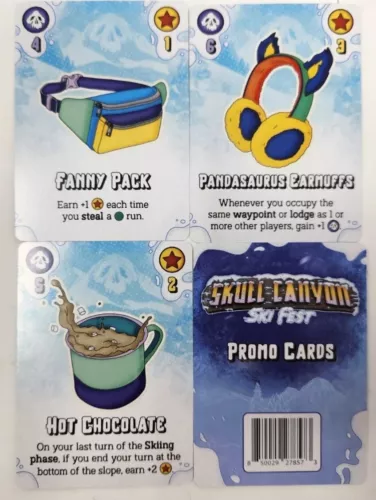 Skull Canyon Ski Fest Promo Cards Board Game Expansion