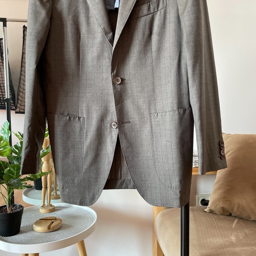 Suitsupply Havana Half Lined Striped Wool Blazer Size EUR 46R/ UK/US 36R - Picture 6 of 13