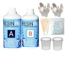 Kit résine époxyde spécifique pour bijoux et créations artistiques