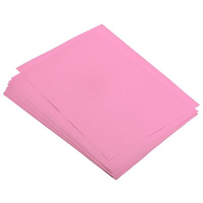 25 Sheets Colored Copy Paper 8.5x11 Inch 22lb/80gsm Pink