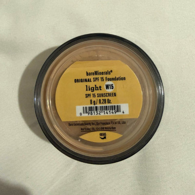 bareMinerals Original Loose Powder Foundation Light W15 SPF 15 0.28oz Full Size