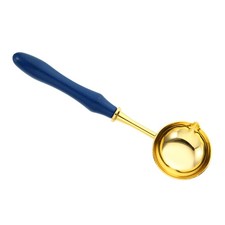 5" Wax Seal Spoon, 1Pcs Vintage Wax Sealing Melting Spoon, Dark Blue