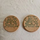 Buffalo NY 125th Wooden Nickel Token "World Port Celebration" Souvenir — photo 2