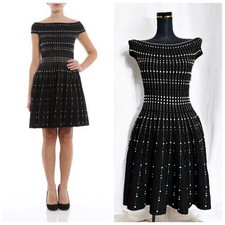 ALEXANDER McQUEEN Dress Excellent Condition Black Knit XS 76cm Length