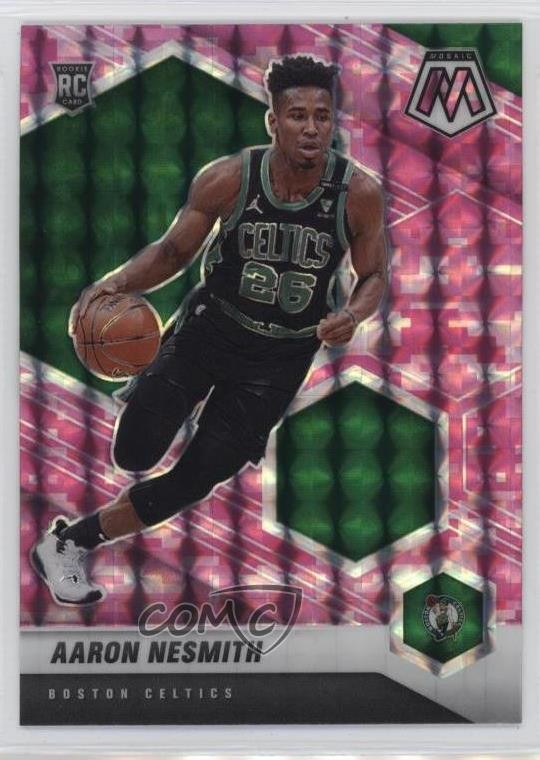 2020-21 Panini Mosaic Rookie Pink Camo Mosaic Prizm Aaron Nesmith #227 1nh9