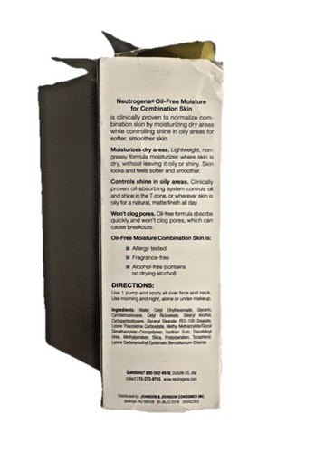 Neutrogena combinazione idratante senza olio pelle viso originale 4 once (scatola danneggiata) - Foto 2 di 4
