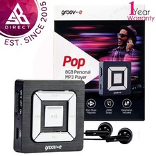 Image of Groov-e 8GB Portable MP3 Player│Supports MP3 & WMA│6 hours Music Playback│Black
