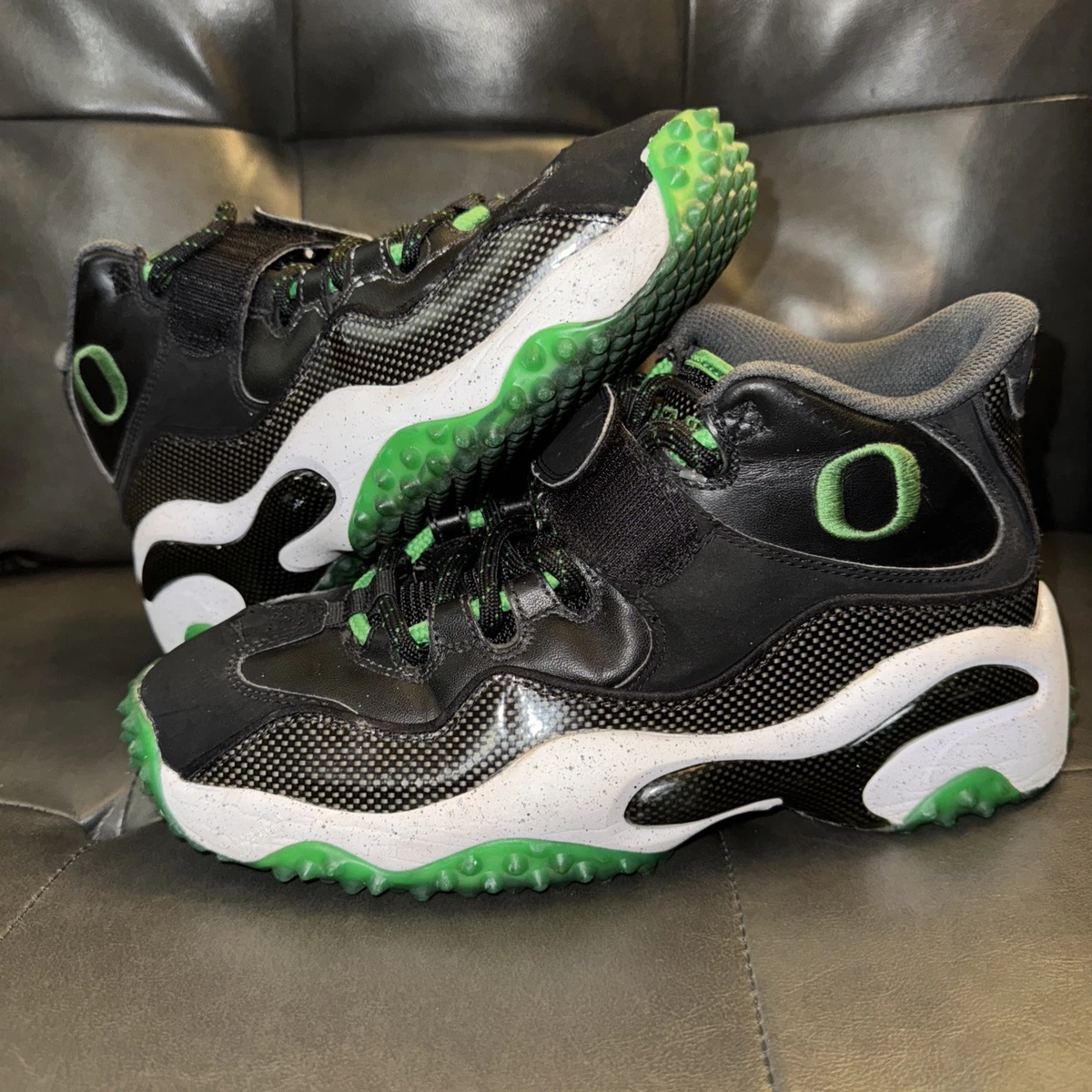 2013 Nike Air Zoom Turf Oregon Ducks Size 14 Nike Zoom Turf Jet PLAYER SAMPLE Oregon Ducks PE Extr… - Gem main image 4