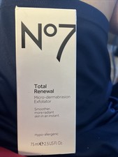 No 7 Total Renewal Micro Dermabrasion Exfoliator 2.5 oz New 