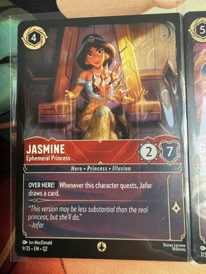 Disney Lorcana TCG Jasmine Ephemeral Princess Non Foil Game Promo - Palace Heist