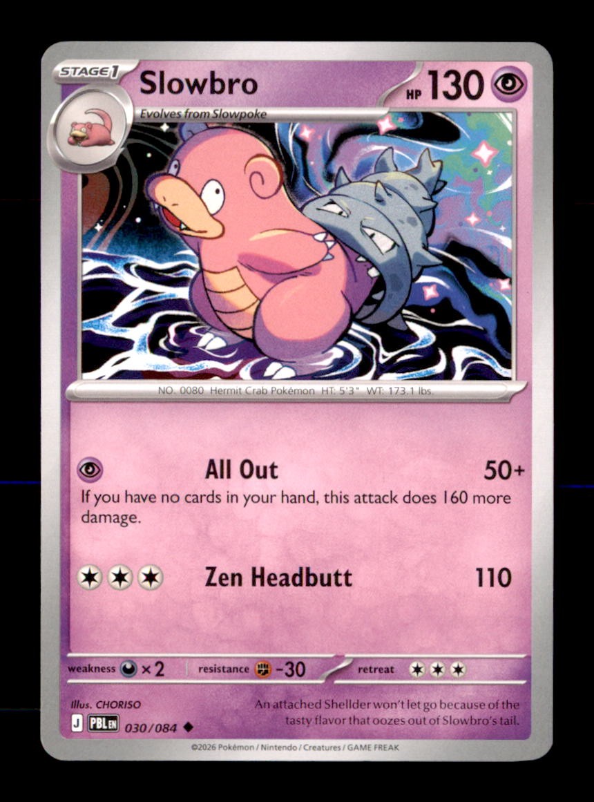 Slowbro 030/084 Uncommon Pitch Black Pokemon Near Mint