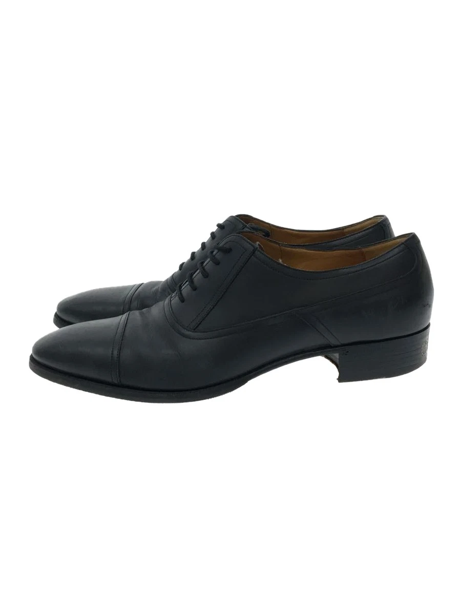 Chaussures habillées en cuir homme Gucci UK9 noir logo pointe droite occasion