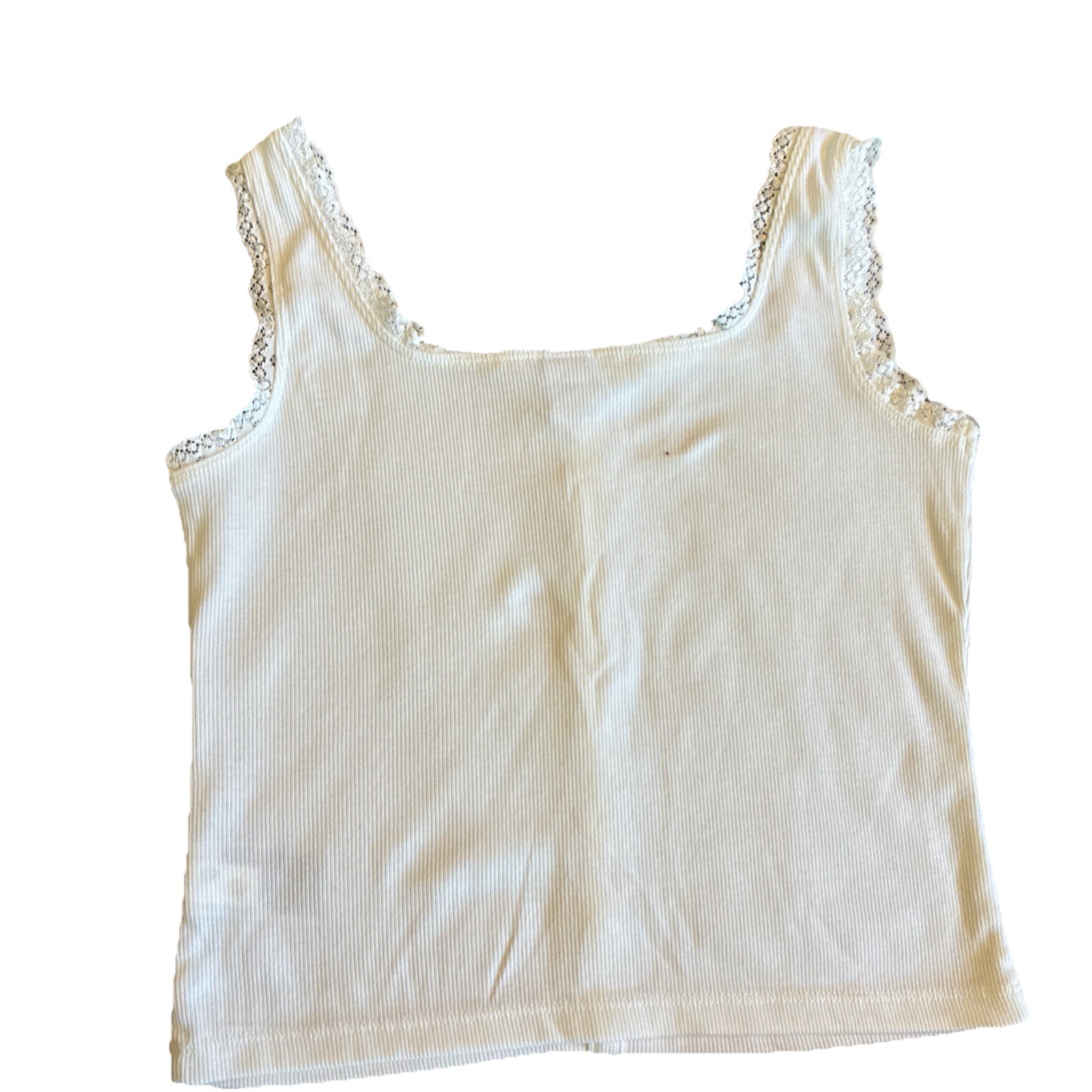Girl's Old Navy pink white Outfit Size 8 - medium lace tank athletic skirt image 4