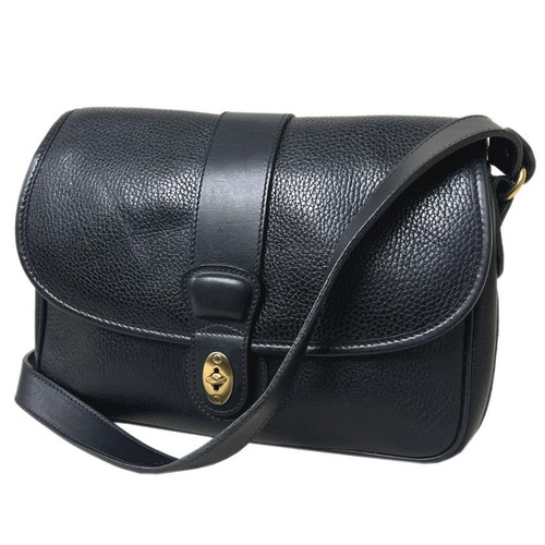 Coach Vintage Men's Leather Shoulder Bag Black Used Leather Crossbody - Picture 2 of 10