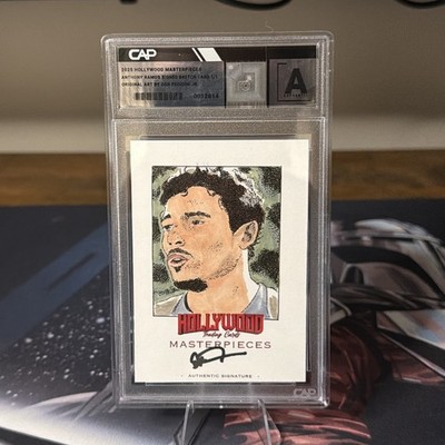 Hollywood Masterpieces Anthony Ramos Signed Sketch Autograph 1/1 Card