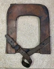 WWI / WWII German Leather Entrenching Tool Carrier Shovel Cover Spatentasche 8x6