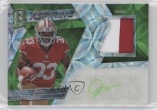 2017 Panini Spectra Aspiring Neon Green Prizm 20/25 Joe Williams Patch Auto fm0