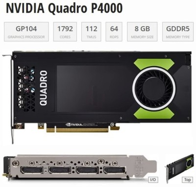 PREOWNED | DELL OEM  | NVIDIA Quadro P4000 8GB GDDR5 - Video Graphics Card